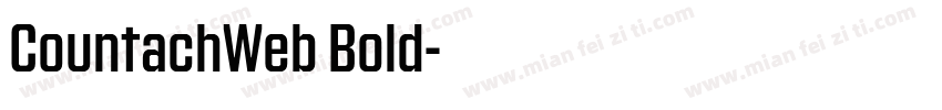 CountachWeb Bold字体转换